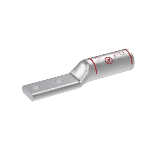 LAB750-12-24R-PANDUIT-Terminal Conector de Compresión Bimetálica Pan-Lug™ 750 KCMIL, Aluminio Base con Recubrimiento Estañado, y dos Orificios de 1/2". Tambor con Compuesto que Inhibe el Óxido